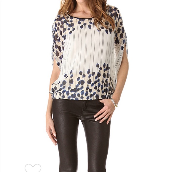 Diane Van Furstenburg Floral silk Robyn top - Picture 5 of 8